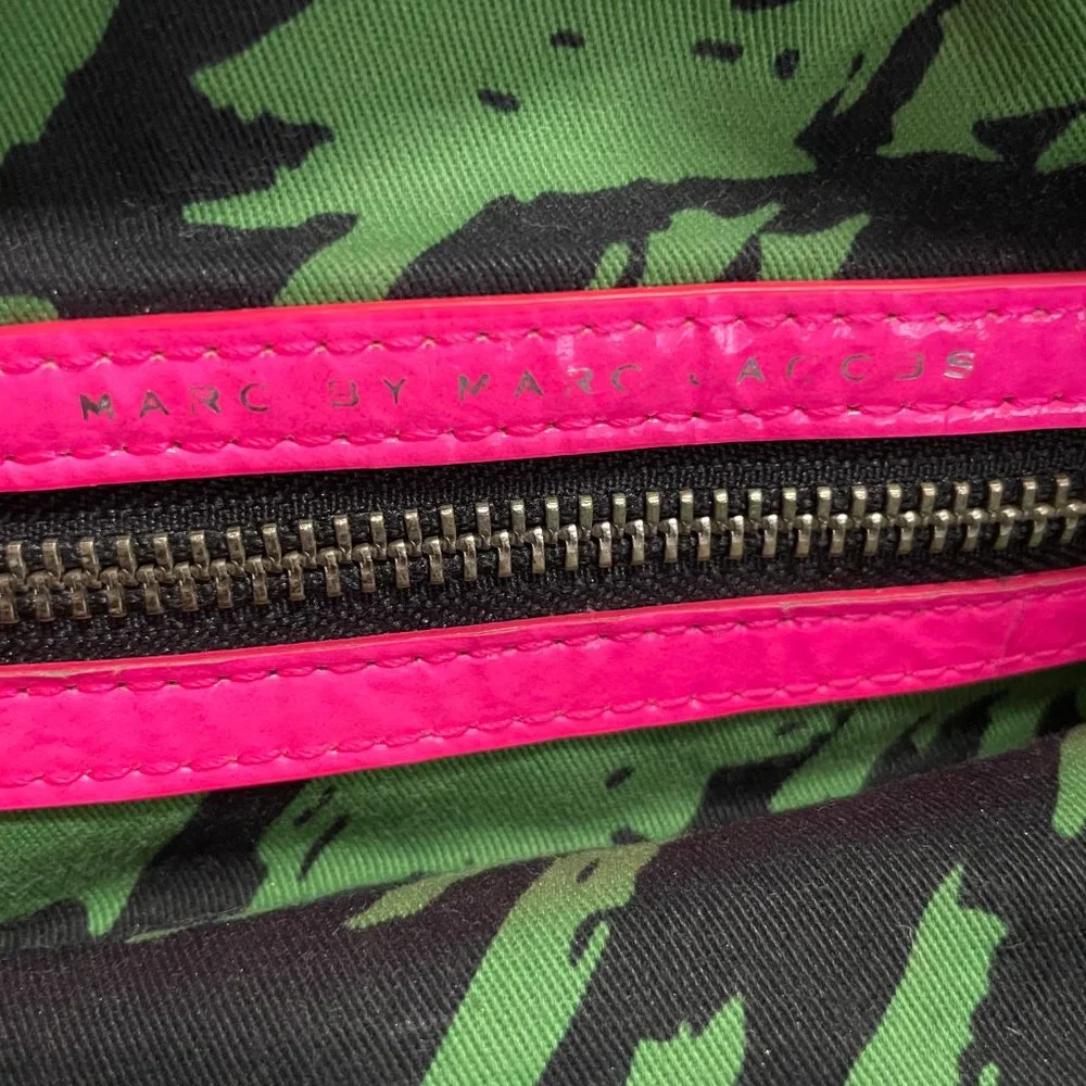 MARC JACOBS Early 2000s Vintage Bag & Wallet Set, Black & Pink w Silver Hardware - Picture 12 of 16